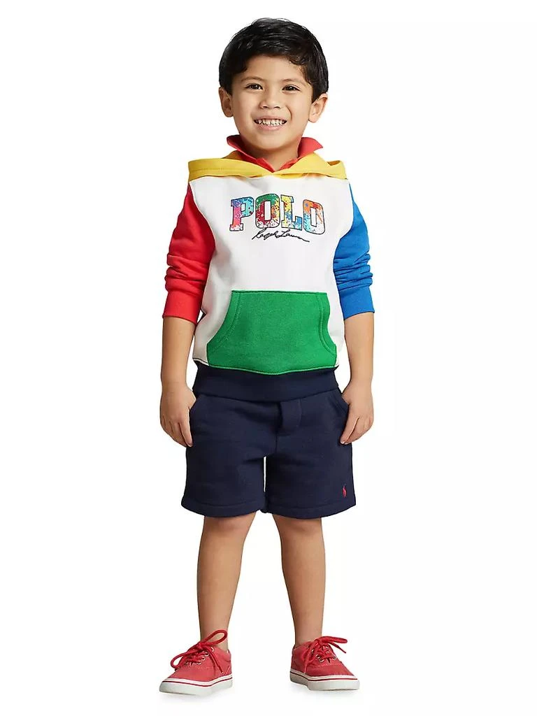 商品Ralph Lauren|Little Boy's &amp; Boy's Logo Colorblocked Hoodie Sweatshirt,价格¥195,第5张图片详细描述