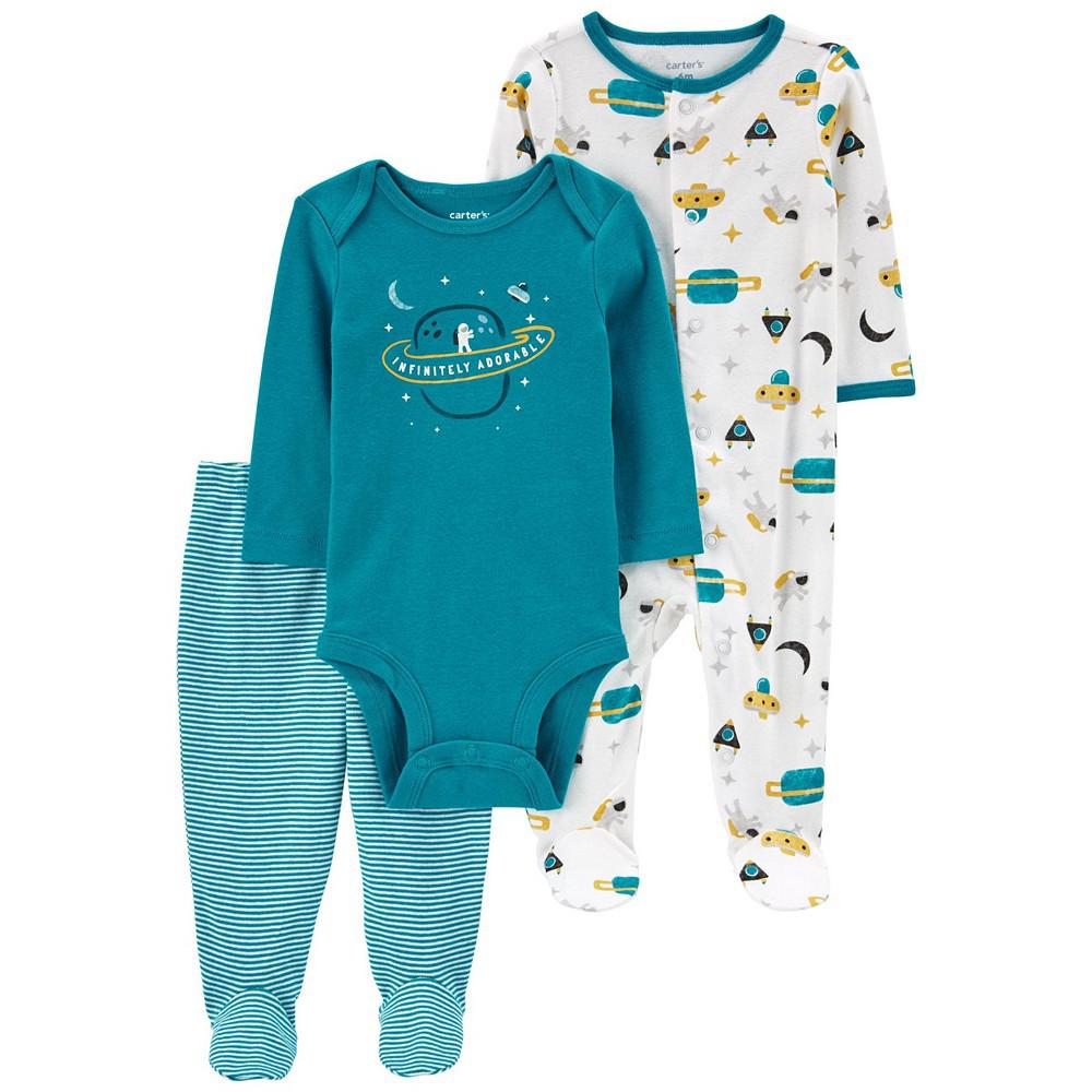 Baby Boys Sleep and Play, Bodysuit and Pants, 3 Piece Set商品第1张图片规格展示