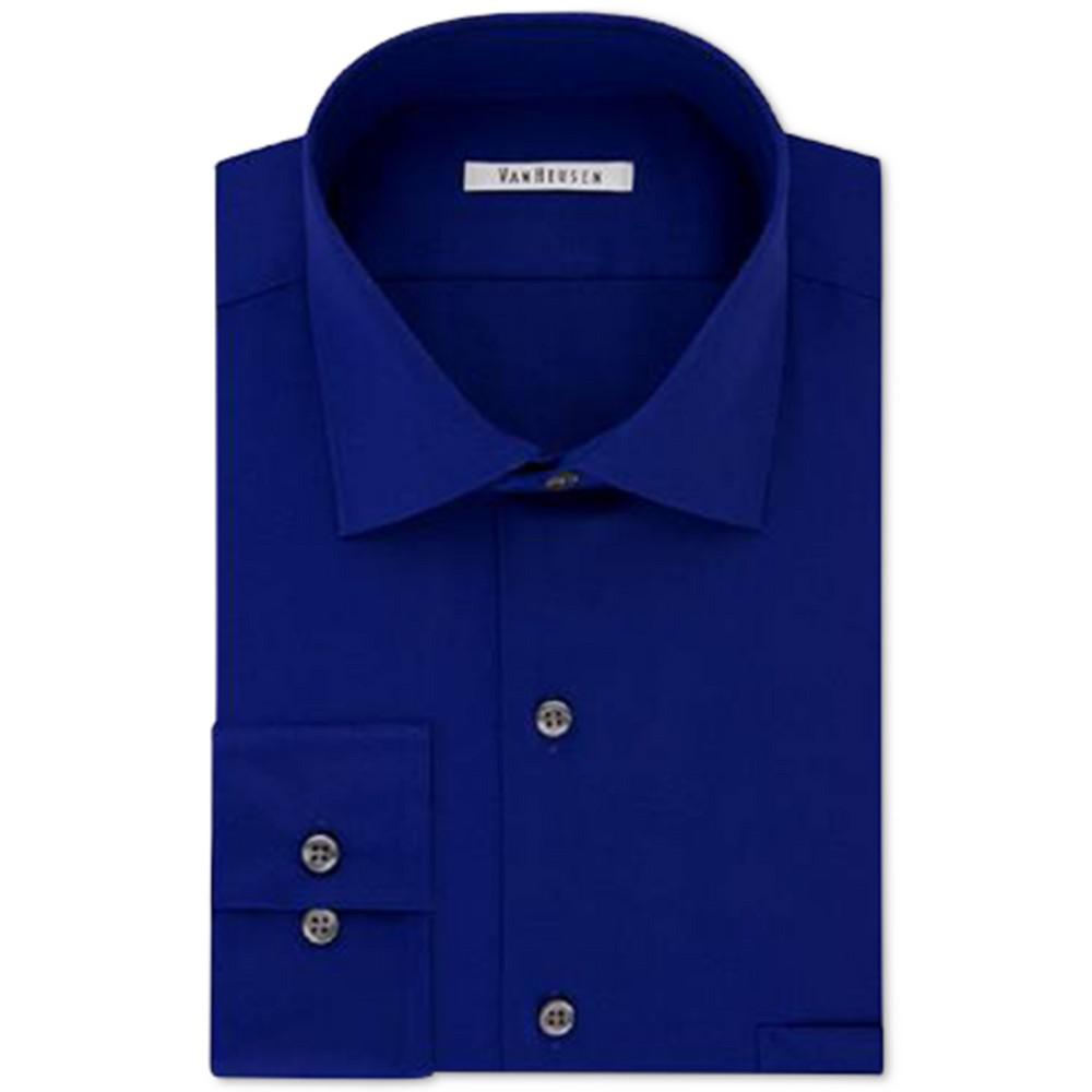 Men's Slim-Fit Flex Collar Stretch Solid Dress Shirt商品第1张图片规格展示