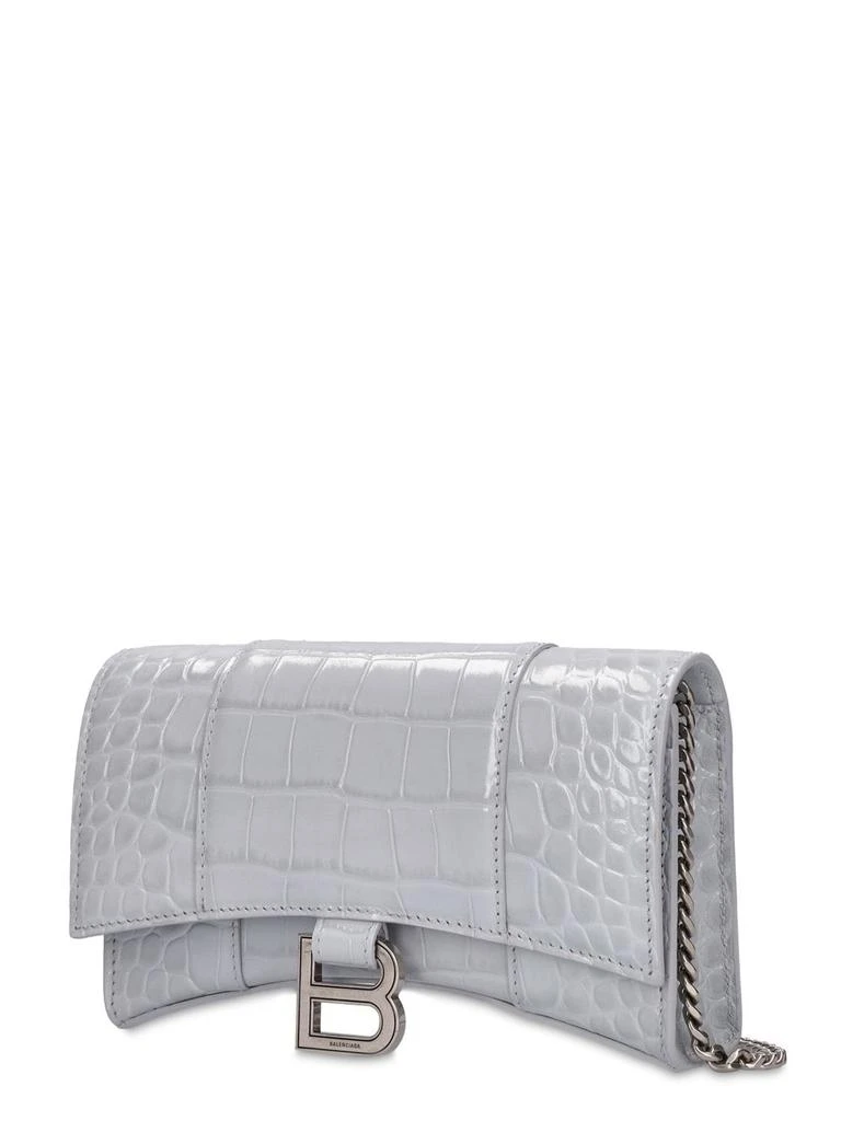 商品Balenciaga|Hourglass Embossed Leather Chain Wallet,价格¥13416,第3张图片详细描述