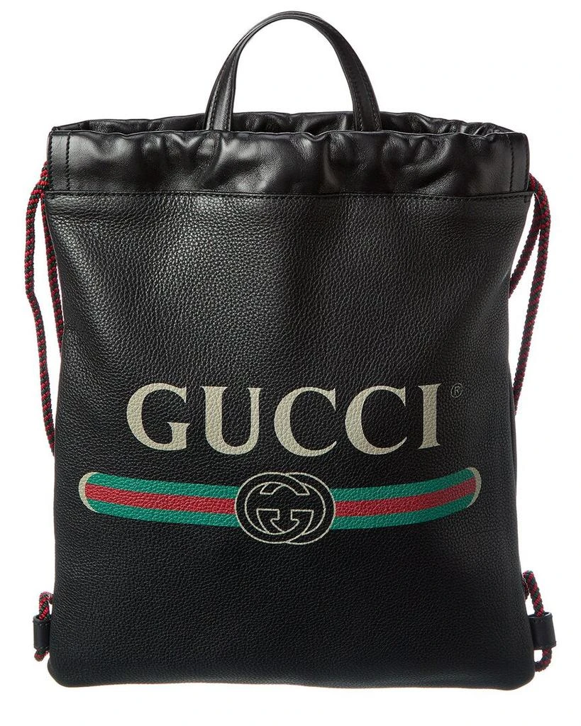 商品Gucci|Gucci Drawstring Leather Backpack,价格¥7641,第2张图片详细描述