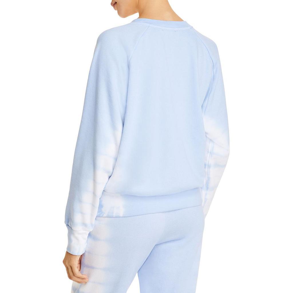 商品AQUA|Aqua Womens Linear Crop Crewneck Sweatshirt,价格¥74,第1张图片