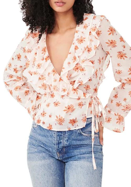 商品Free People|People Amanda Floral Top,价格¥372,第1张图片详细描述