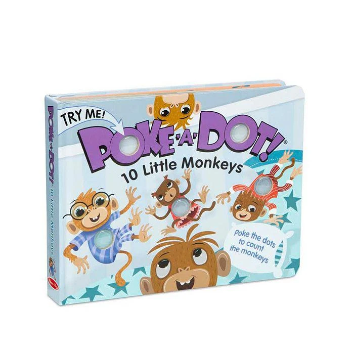 商品Melissa & Doug|Poke A Dot 10 Monkeys - Ages 3+,价格¥127,第1张图片