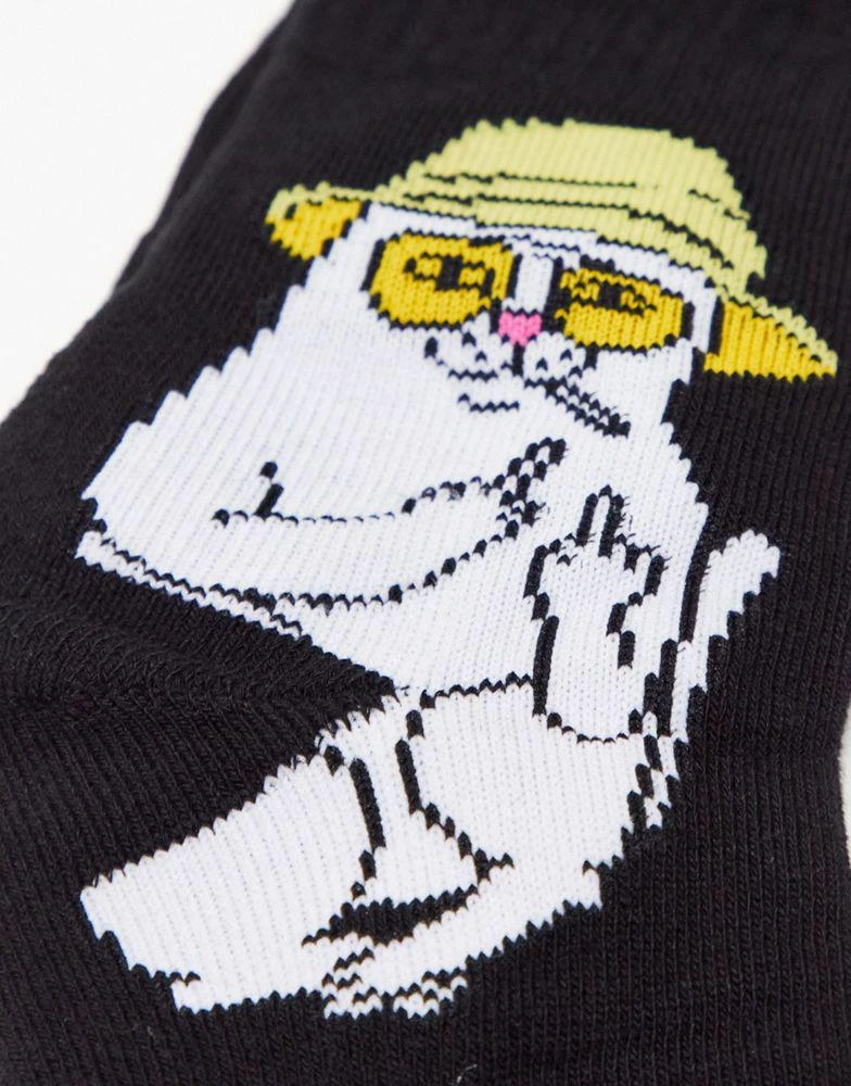 商品Rip N Dip|RIPNDIP nermal s thompson socks in black,价格¥89,第2张图片详细描述