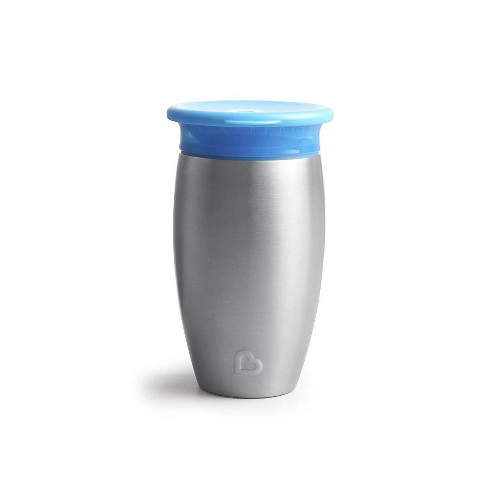 商品Munchkin|Miracle Stainless Steel 360 Sippy Cup, 10 oz, Blue,价格¥205,第3张图片详细描述