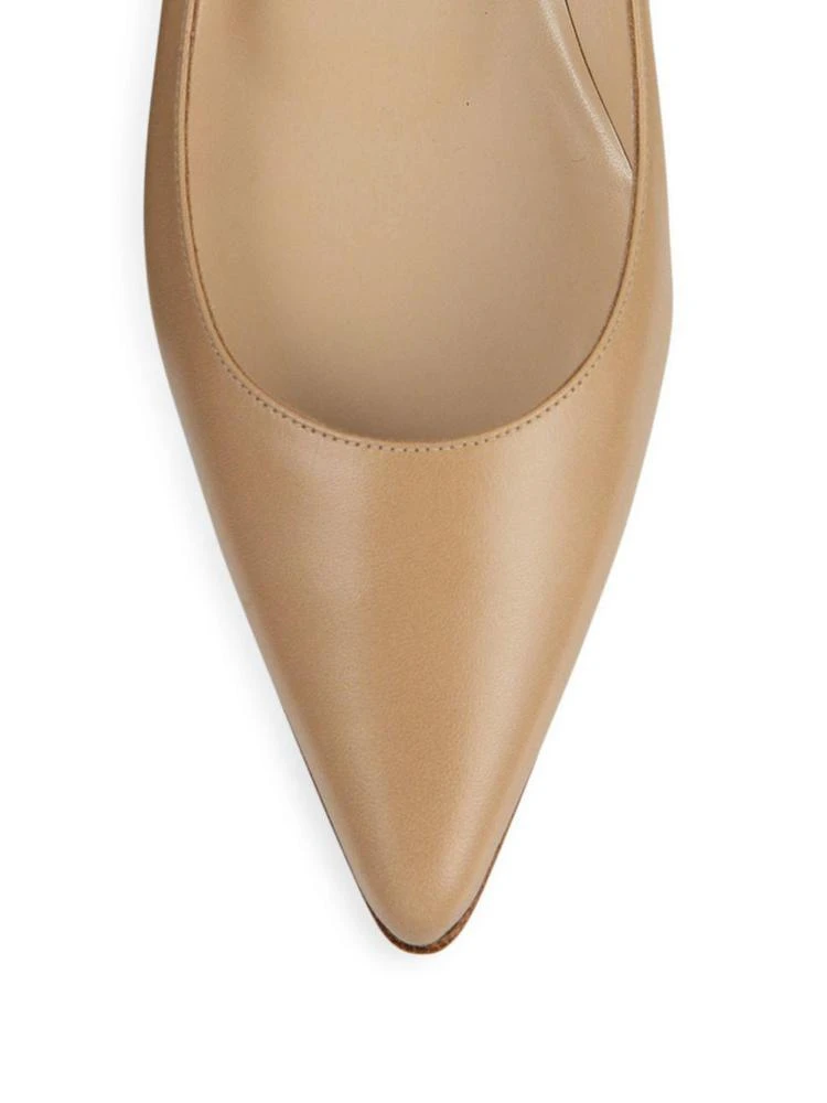 商品Manolo Blahnik|BB Leather Point Toe Flats,价格¥2900,第3张图片详细描述