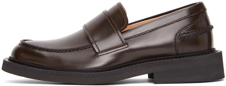 Brown Rubber Sole Loafers商品第3张图片规格展示