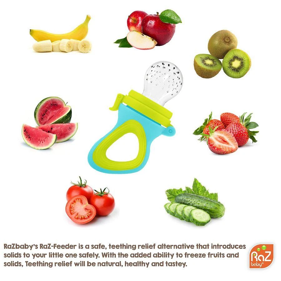 商品Raz Baby|Silicone Raz-Feeder & Teether,价格¥52,第3张图片详细描述