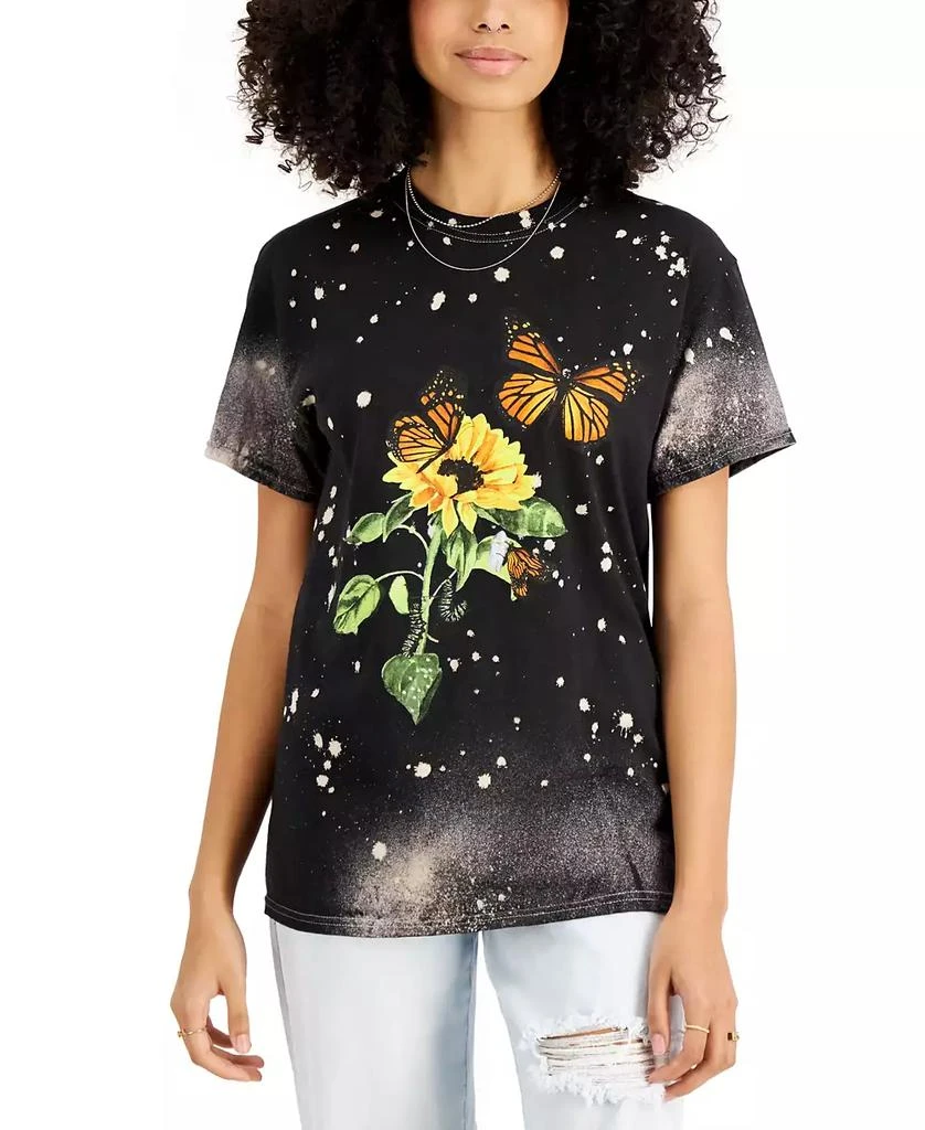 商品Love Tribe|Juniors' Cotton Butterfly-Print T-Shirt,价格¥90,第1张图片