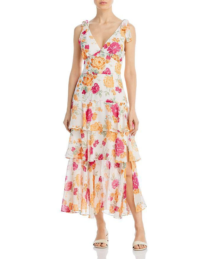 商品Wayf|Hampton Tiered Midi Dress,价格¥283,第1张图片详细描述