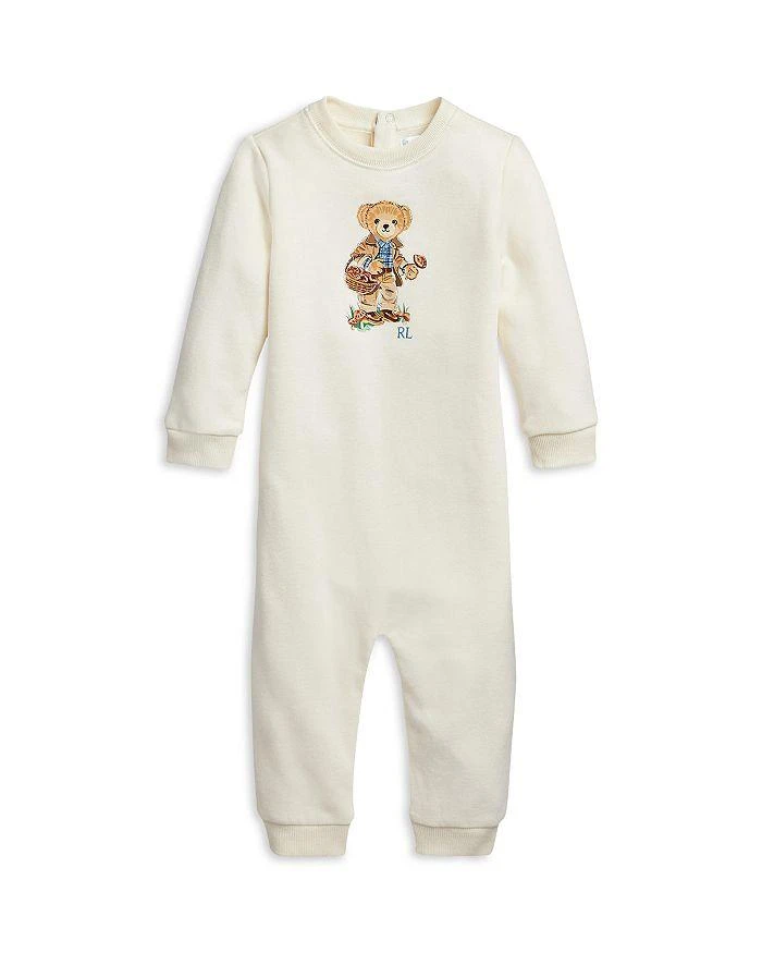 商品Ralph Lauren|Boys' Polo Bear Fleece Coverall - Baby,价格¥276,第1张图片详细描述