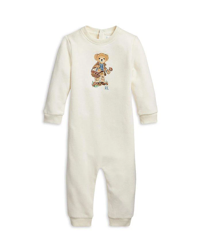 商品Ralph Lauren|Boys' Polo Bear Fleece Coverall - Baby,价格¥188,第1张图片