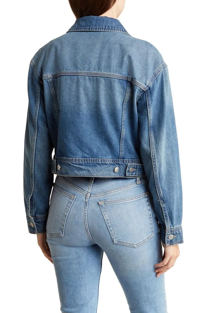 商品Calvin Klein|Crop Denim Trucker Jacket,价格¥338,第2张图片详细描述