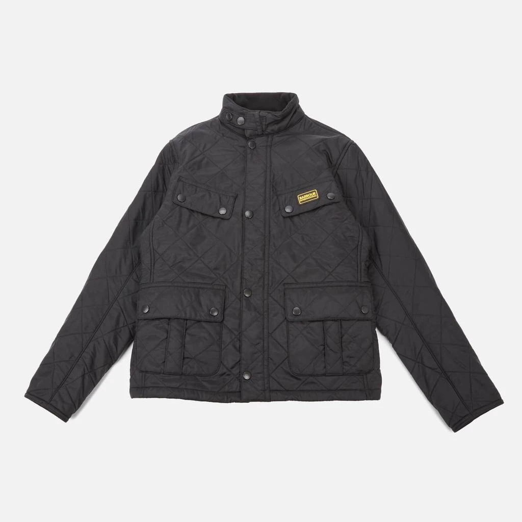 商品Barbour|Barbour International Boys' Ariel Polar Quilt Jacket - Black,价格¥502,第1张图片