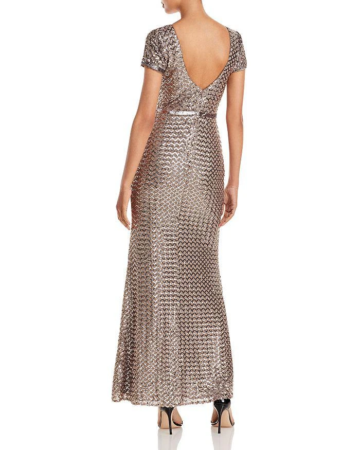 商品AQUA|Belted Sequin Gown - 100% Exclusive,价格¥2084,第5张图片详细描述