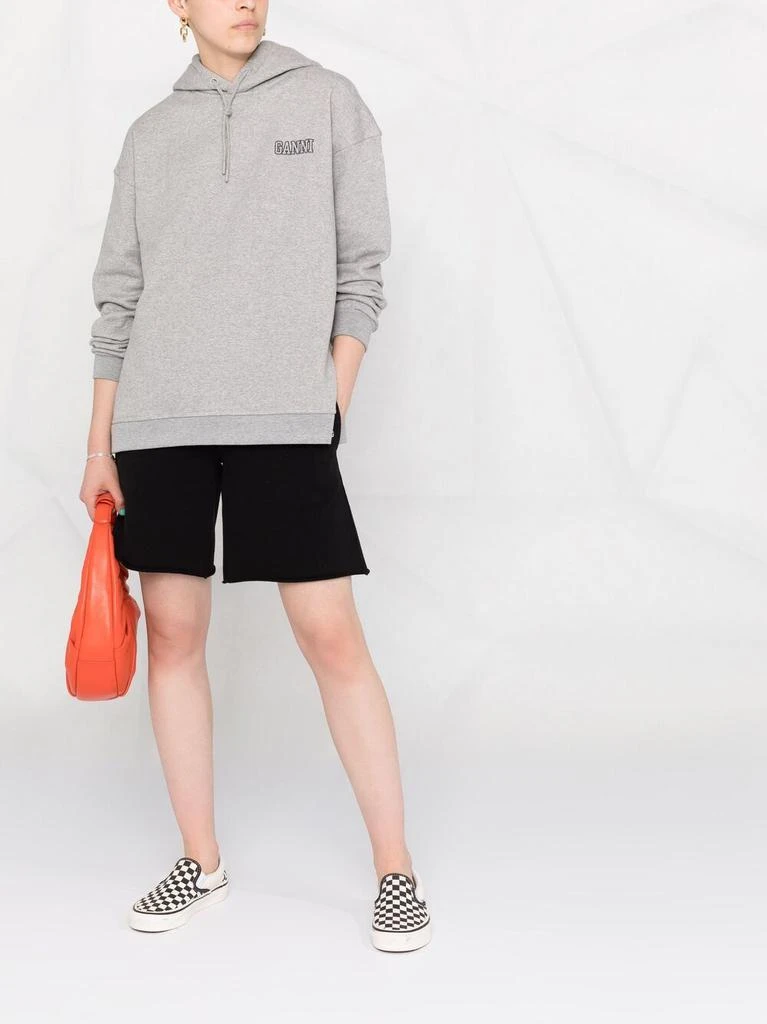 商品Ganni|GANNI - Logo Organic Cotton Hoodie,价格¥1222,第2张图片详细描述