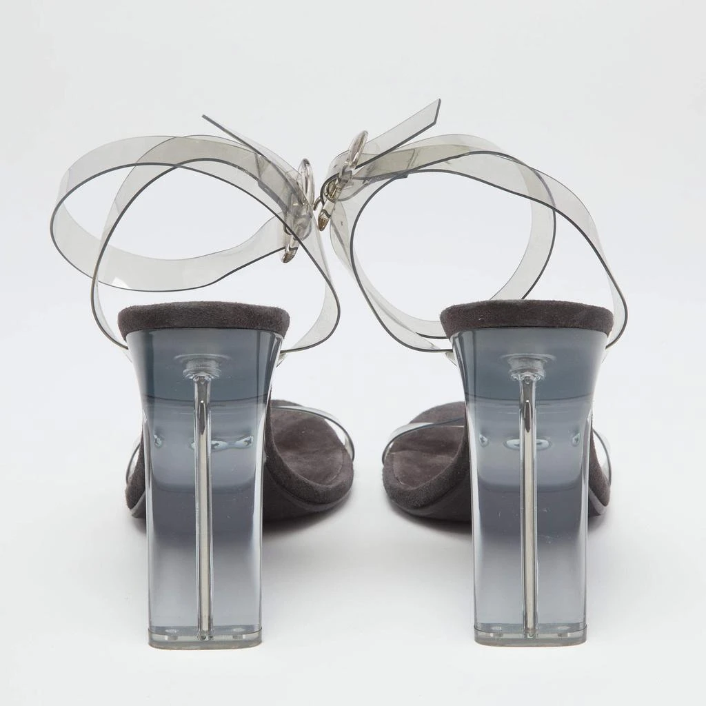 商品[二手商品] YEEZY|Yeezy Grey PVC  Season 7 Open Toe Ankle Strap Sandals Size 40,价格¥1253,第5张图片详细描述
