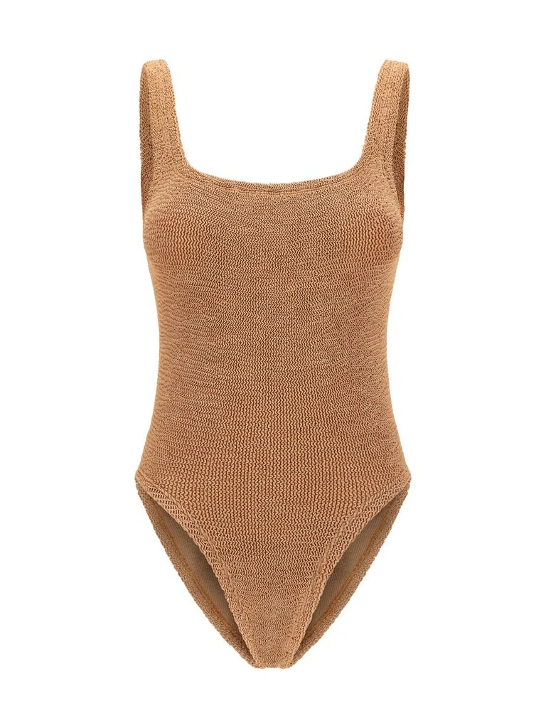 商品Hunza G|SQUARE NECK SWIMSUIT METALLIC CRINKLE,价格¥1252,第2张图片详细描述