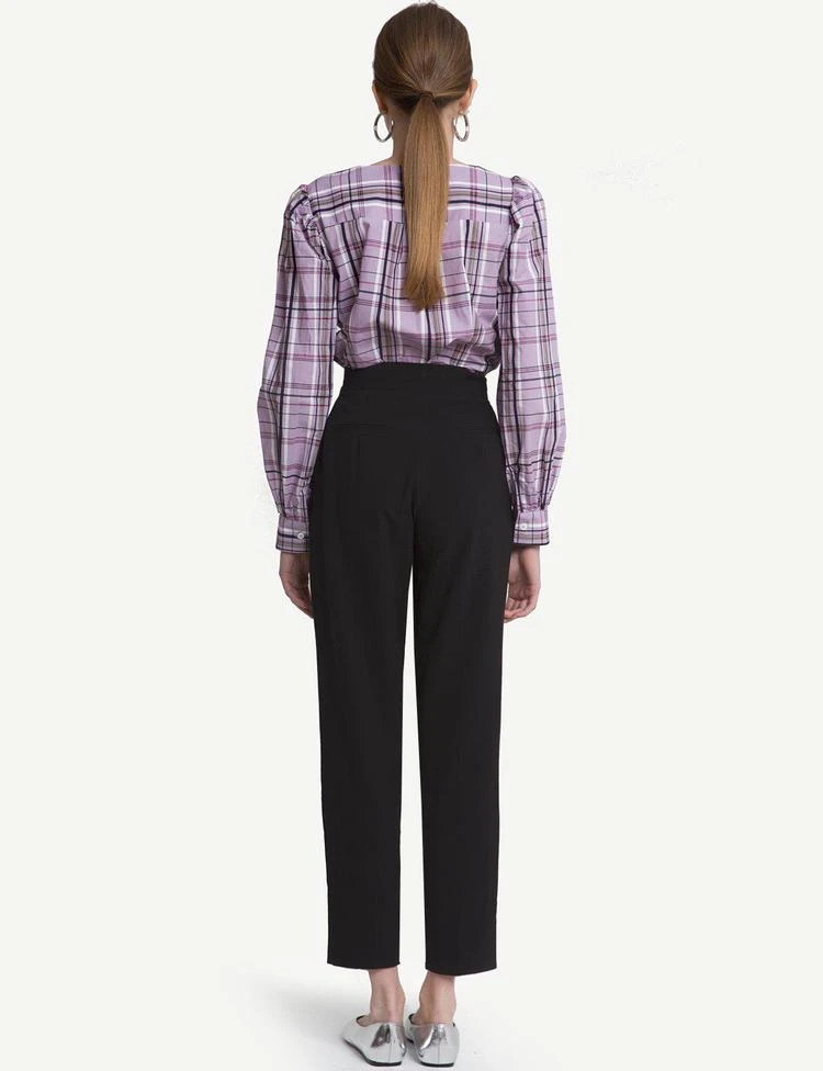 商品Pixie Market|Lavender Plaid Shirt,价格¥640,第5张图片详细描述
