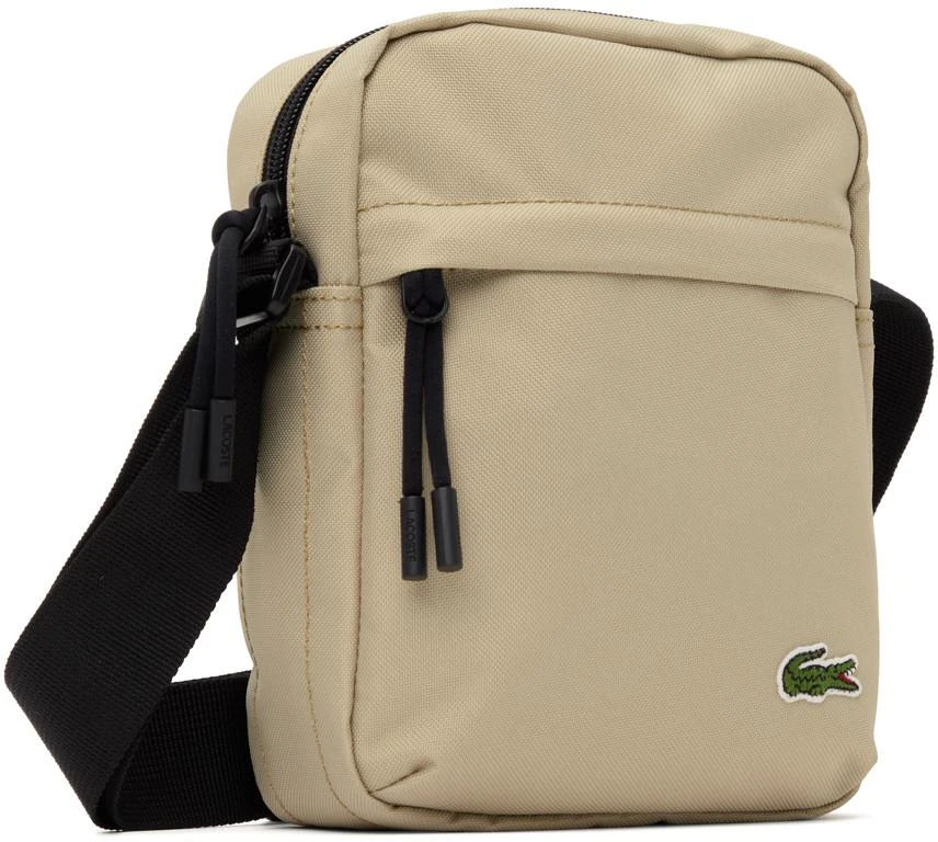 商品Lacoste|Beige Zip Crossover Messenger Bag,价格¥242,第2张图片详细描述