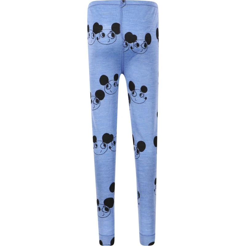 商品Mini Rodini|Mice print organic wool leggings in blue,价格¥429,第2张图片详细描述
