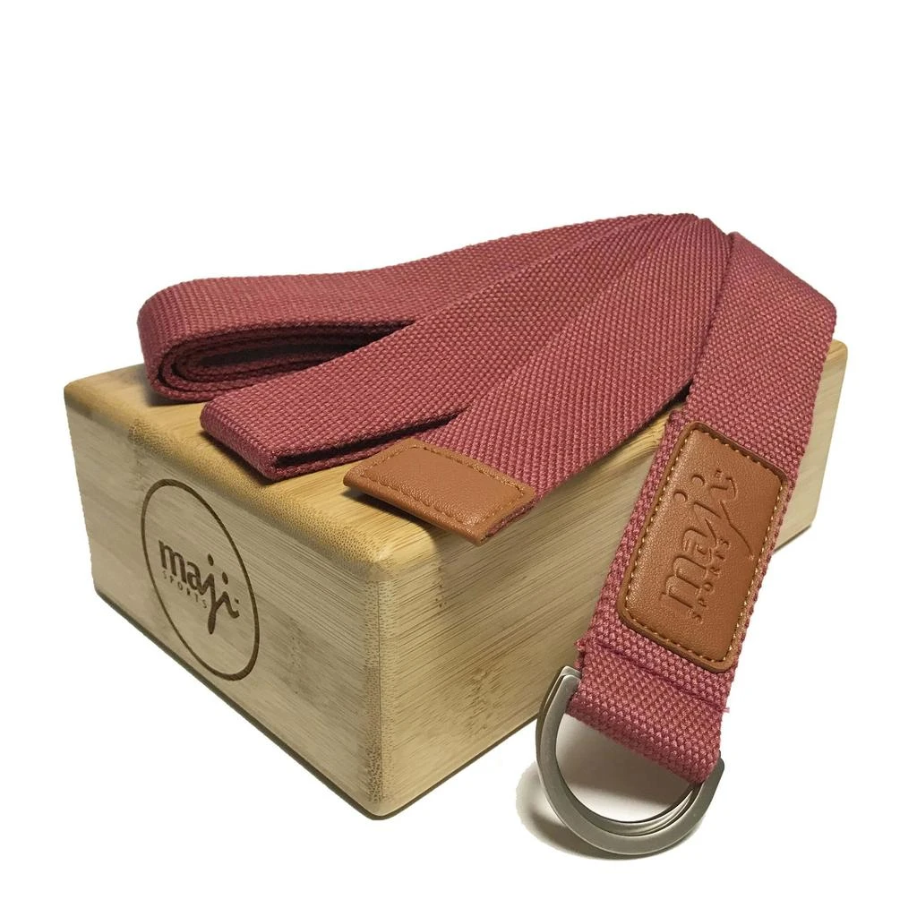 商品Maji Sports|Bamboo Yoga Block & Strap Combo,价格¥437,第1张图片