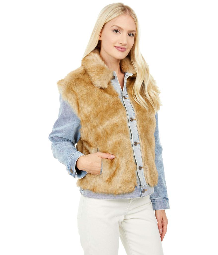 商品Levi's|Ex Boyfriend Faux Fur Trucker,价格¥391,第6张图片详细描述