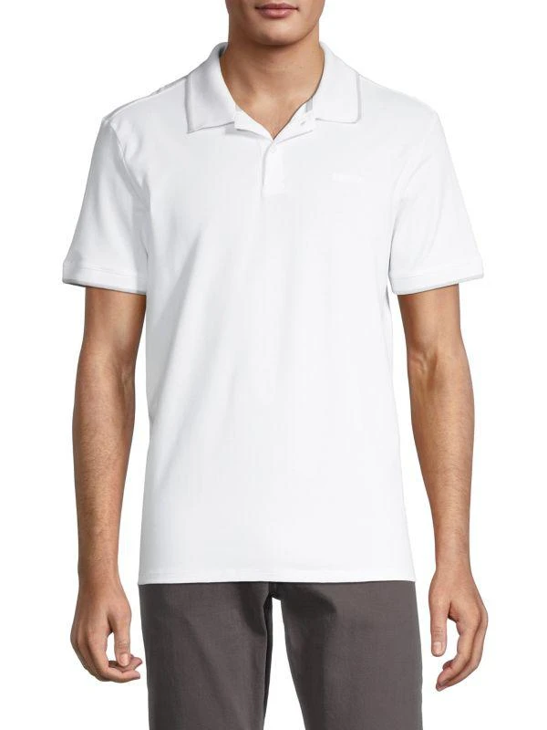 商品Calvin Klein|Pique Tipped Polo,价格¥153,第1张图片