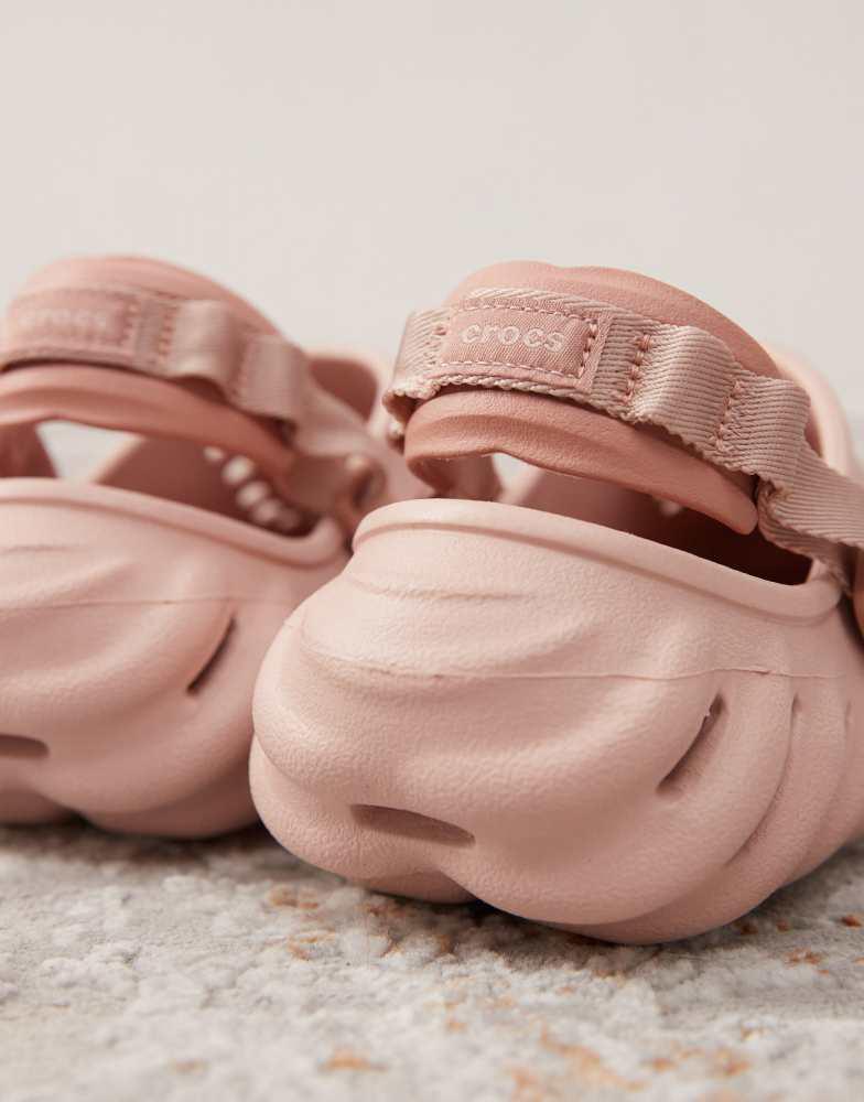 Crocs Crocs Unisex Echo clogs in pink clay - Hats - Compare  display picture 3