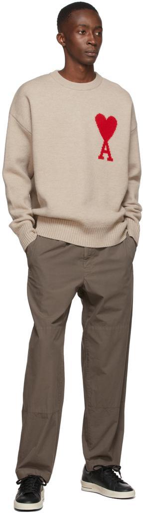 商品AMI|Beige Ami de Cœur Sweater,价格¥3225,第6张图片详细描述