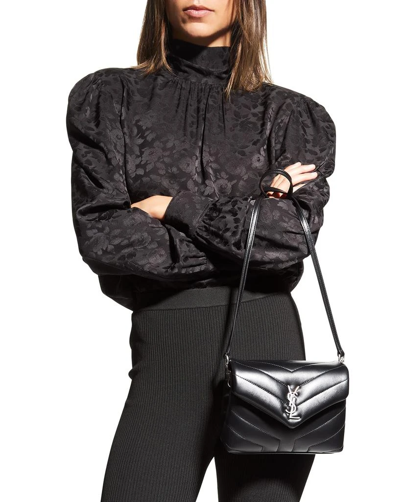 商品Yves Saint Laurent|Loulou Toy Matelasse Calfskin V-Flap Crossbody Bag,价格¥14313,第2张图片详细描述