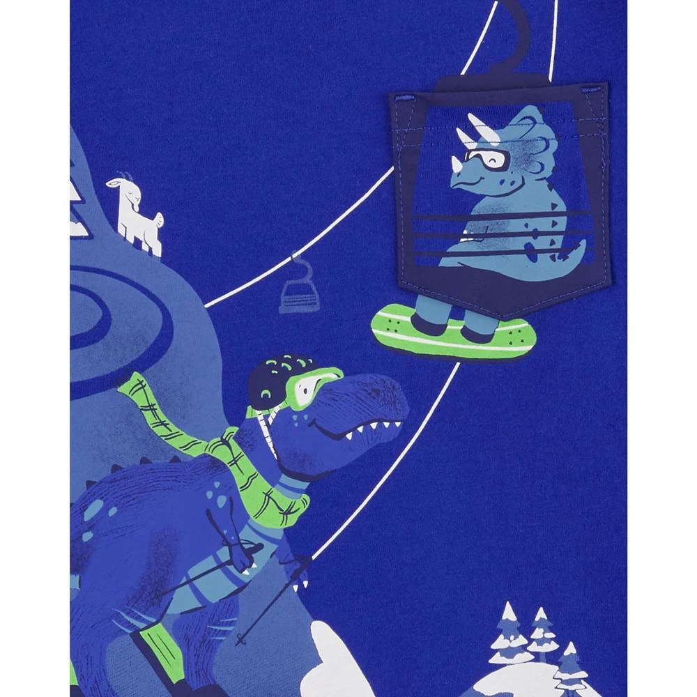 商品Carter's|Toddler Boys Dinosaur Ski Layered Look Long Sleeve T-shirt,价格¥147,第2张图片详细描述