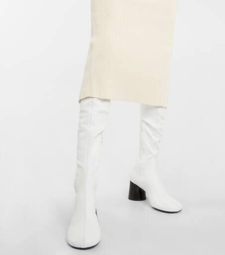 商品Khaite|Admiral leather over-the-knee boots,价格¥10274,第4张图片详细描述