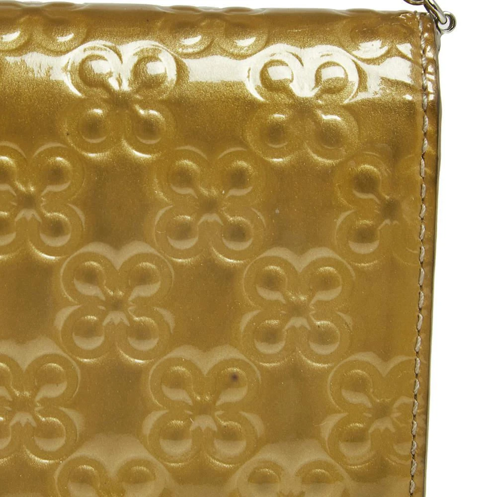 商品[二手商品] Coach|Coach Olive Green Patent Leather Continental Wallet on Chain,价格¥809,第5张图片详细描述