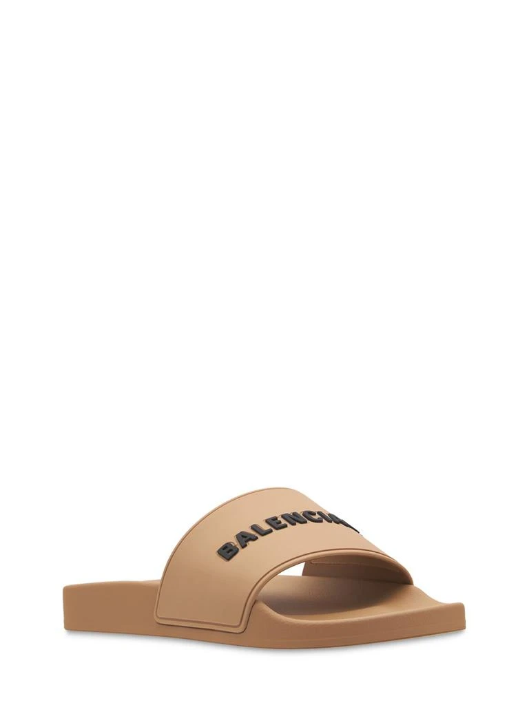 商品Balenciaga|10mm Pool Rubber Slide Sandals,价格¥3019,第3张图片详细描述