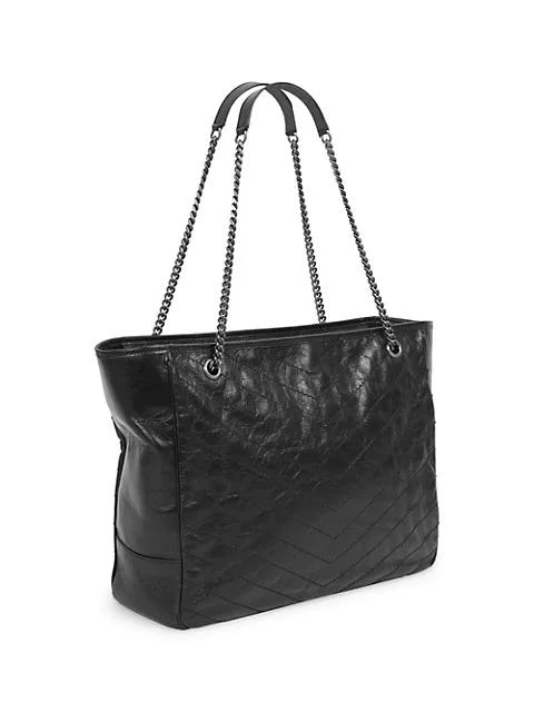 商品Yves Saint Laurent|Large Niki Crinkle Leather Tote,价格¥19108,第4张图片详细描述