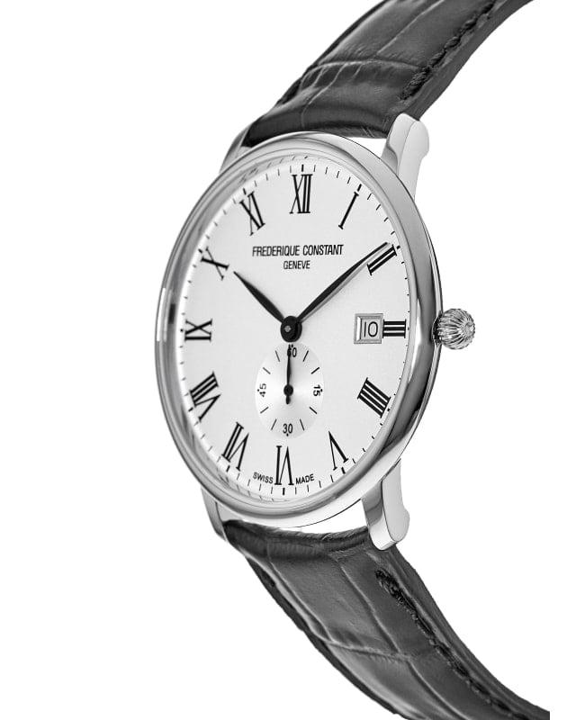 Frederique Constant Slimline White Dial Black Leather Men's Watch FC-245WR5S6DBR商品第3张图片规格展示