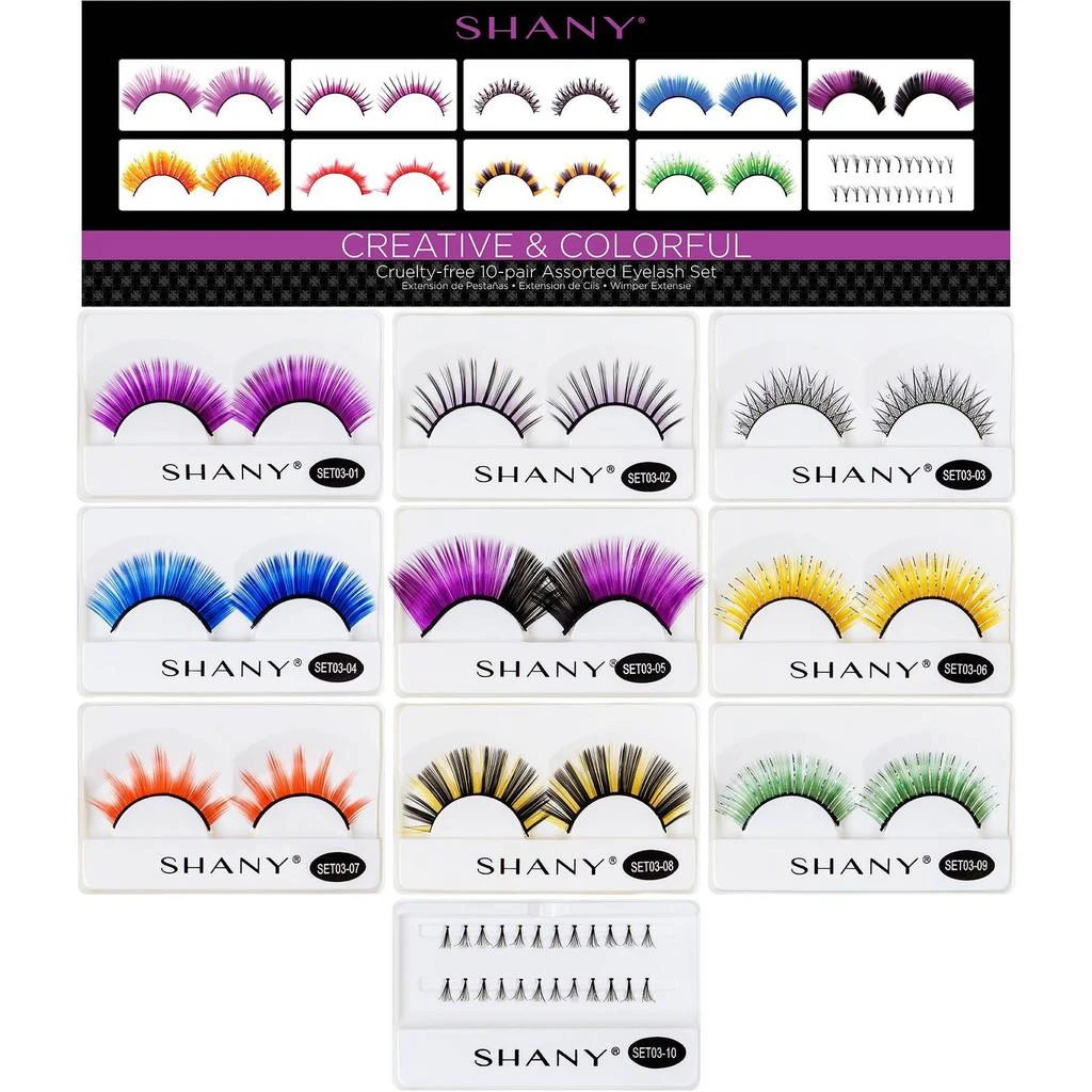 商品SHANY|Eyelash extend - set of 10 assorted reusable eyelashes,价格¥67,第5张图片详细描述