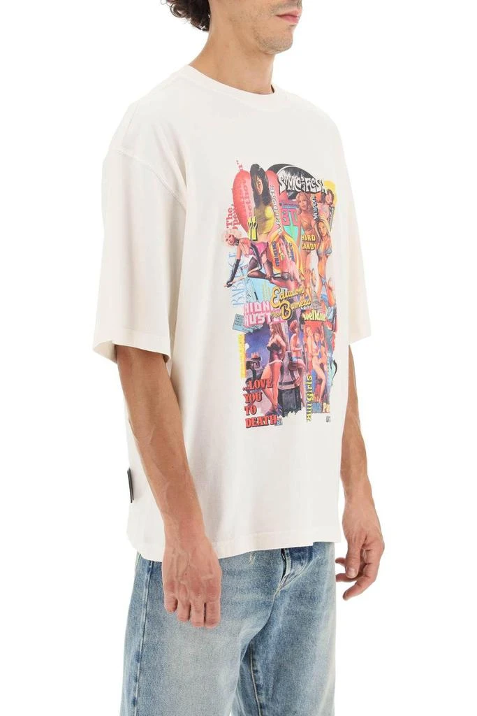 商品We11done|'NEW MOVIE COLLAGE' PRINT OVERSIZED T-SHIRT,价格¥1437,第3张图片详细描述