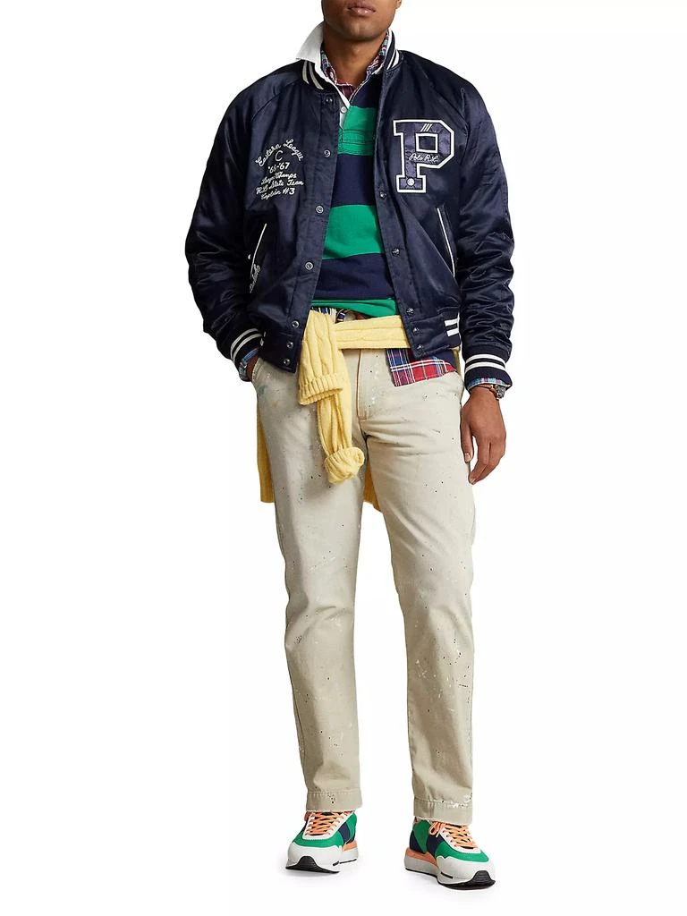 商品Ralph Lauren|Patchwork Cotton-Blend Bomber Jacket,价格¥2616,第2张图片详细描述