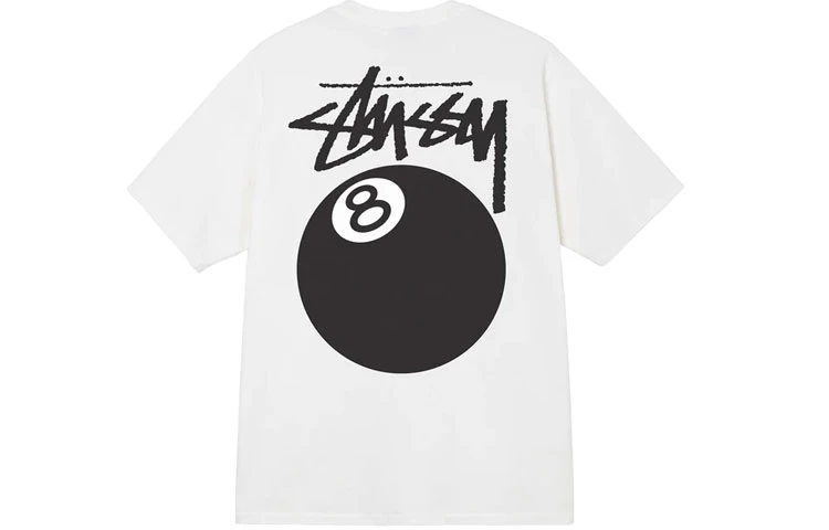 商品[国内直发] STUSSY|SS22 Ball Pigment Dyed Tee 黑8球印花休闲短袖T恤 男款,价格¥1432,第10张图片详细描述