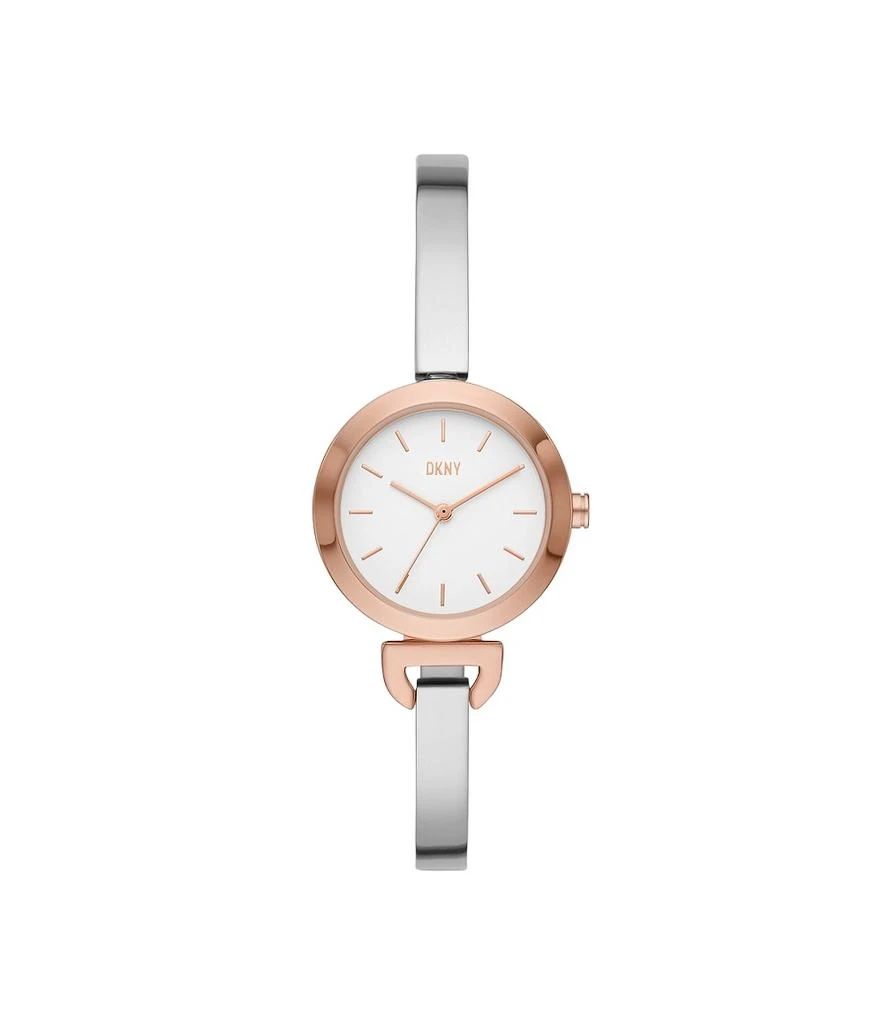 商品DKNY|Uptown D Quartz White Dial Ladies Watch NY6633,价格¥300,第1张图片
