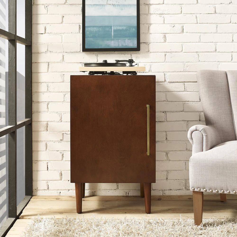 商品Crosley Furniture|Everett Record Player Stand Mahogany,价格¥1748,第3张图片详细描述