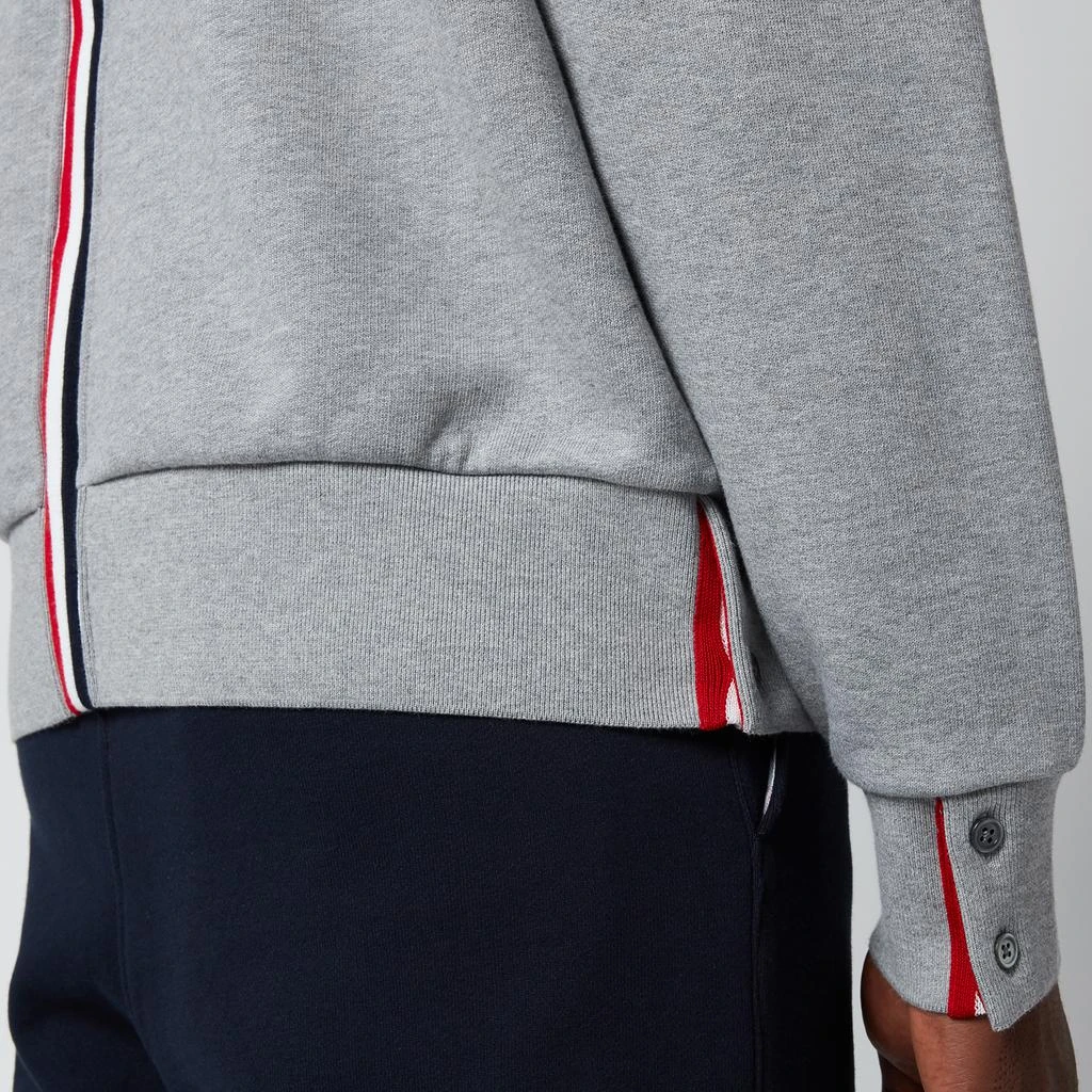 商品Thom Browne|Thom Browne Men's Tricolour Stripe Classic Loopback Hoodie - Grey,价格¥4579,第5张图片详细描述