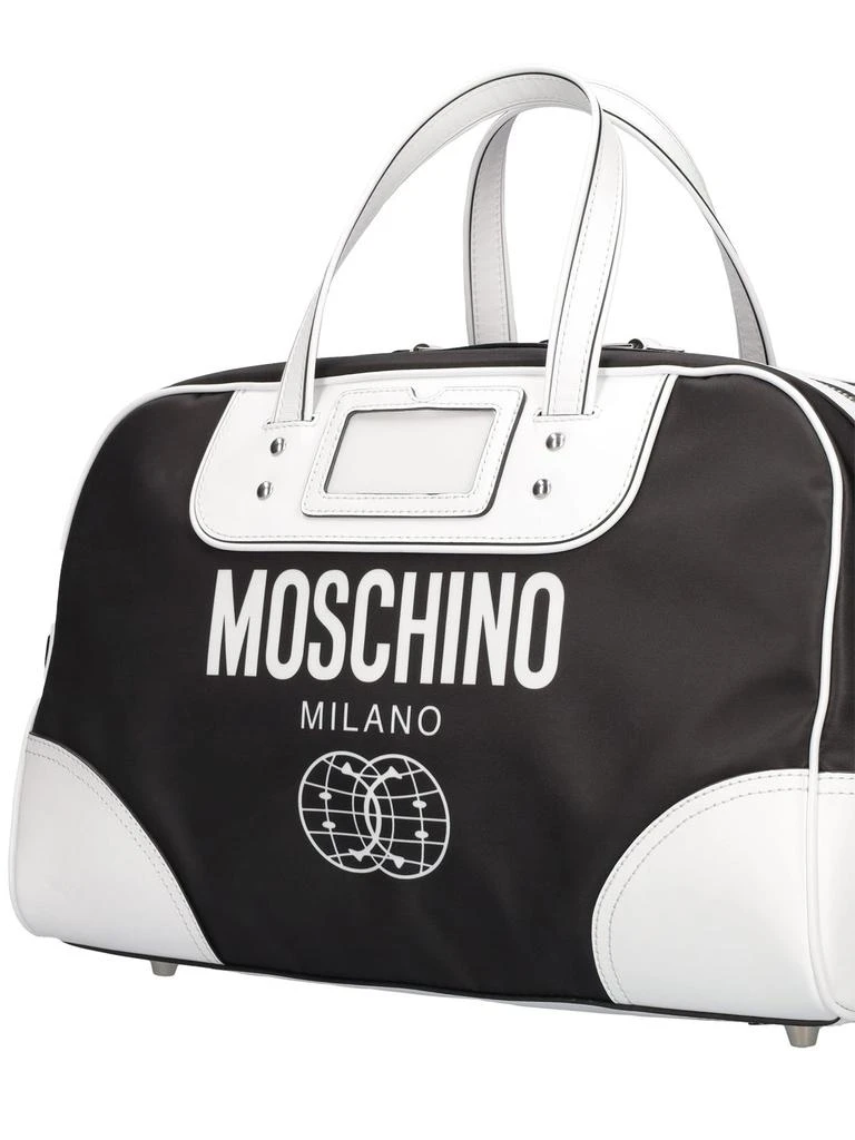 商品Moschino|Logo Print Nylon Duffle Bag,价格¥3633,第4张图片详细描述