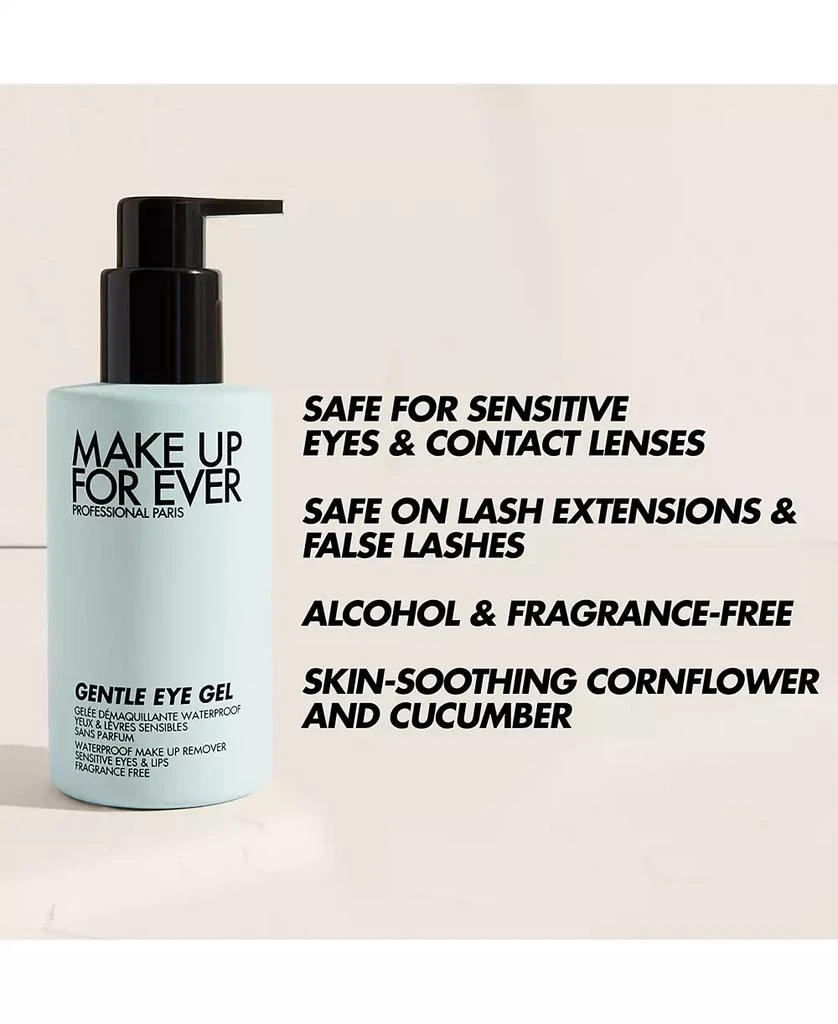 商品Make Up For Ever|Gentle Eye Gel Waterproof Eye & Lip Makeup Remover, 4.2 oz.,价格¥113,第3张图片详细描述