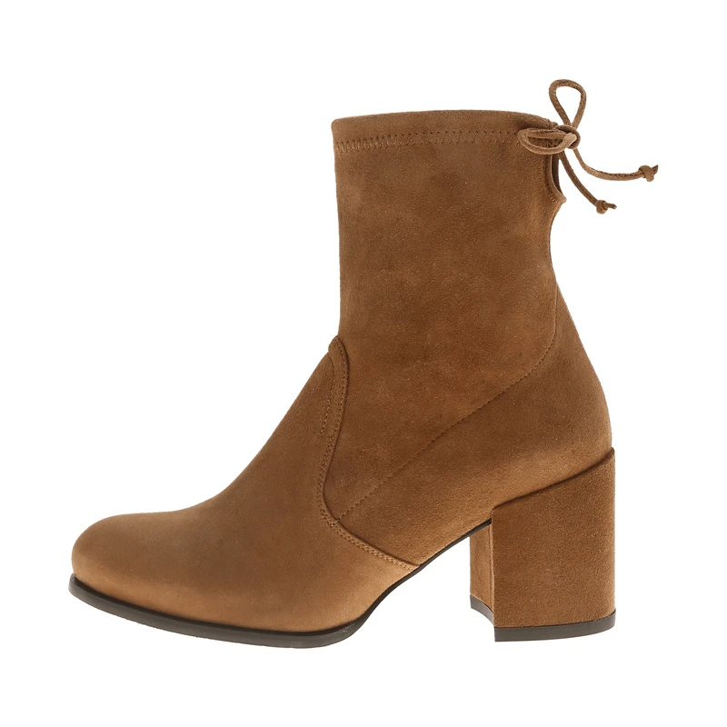 商品[国内直发] Stuart Weitzman|STUART WEITZMAN 棕色女士雪地靴 SHORTY-BROWN-SUEDE,价格¥2675,第1张图片