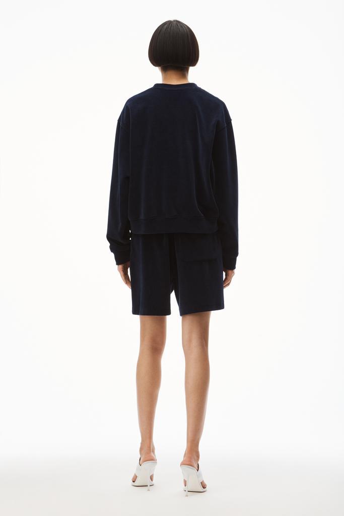 商品Alexander Wang|HOTFIX LOGO SWEATSHIRT IN VELOUR,价格¥2405,第7张图片详细描述