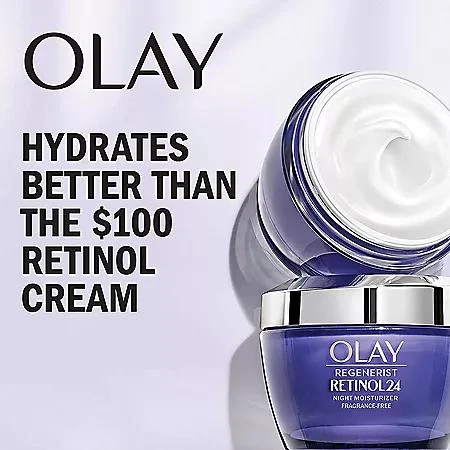 商品Olay|Olay Regenerist Retinol 24 Night Facial Moisturizer (1.7 fl. oz., 2 pk.),价格¥349,第4张图片详细描述